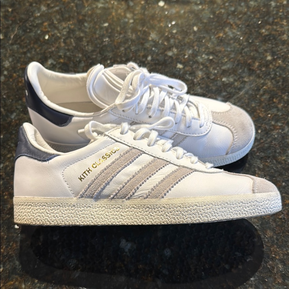 Adidas x Kith Classics White and Gray Sneakers